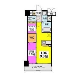 ラフィーネ箱崎駅前の物件間取画像